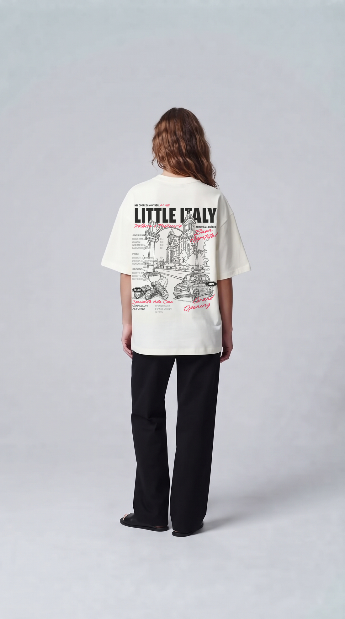White Little Italy T-shirt